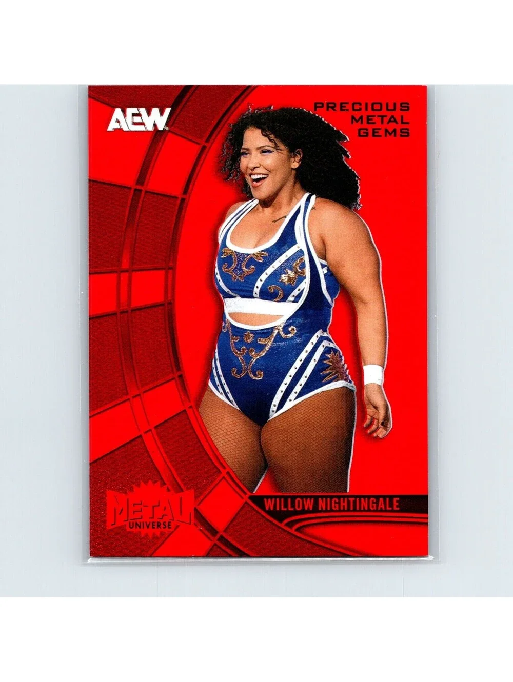 2025 Metal Universe AEW Willow Nightingale #28 Precious Metal Gems Red /100
